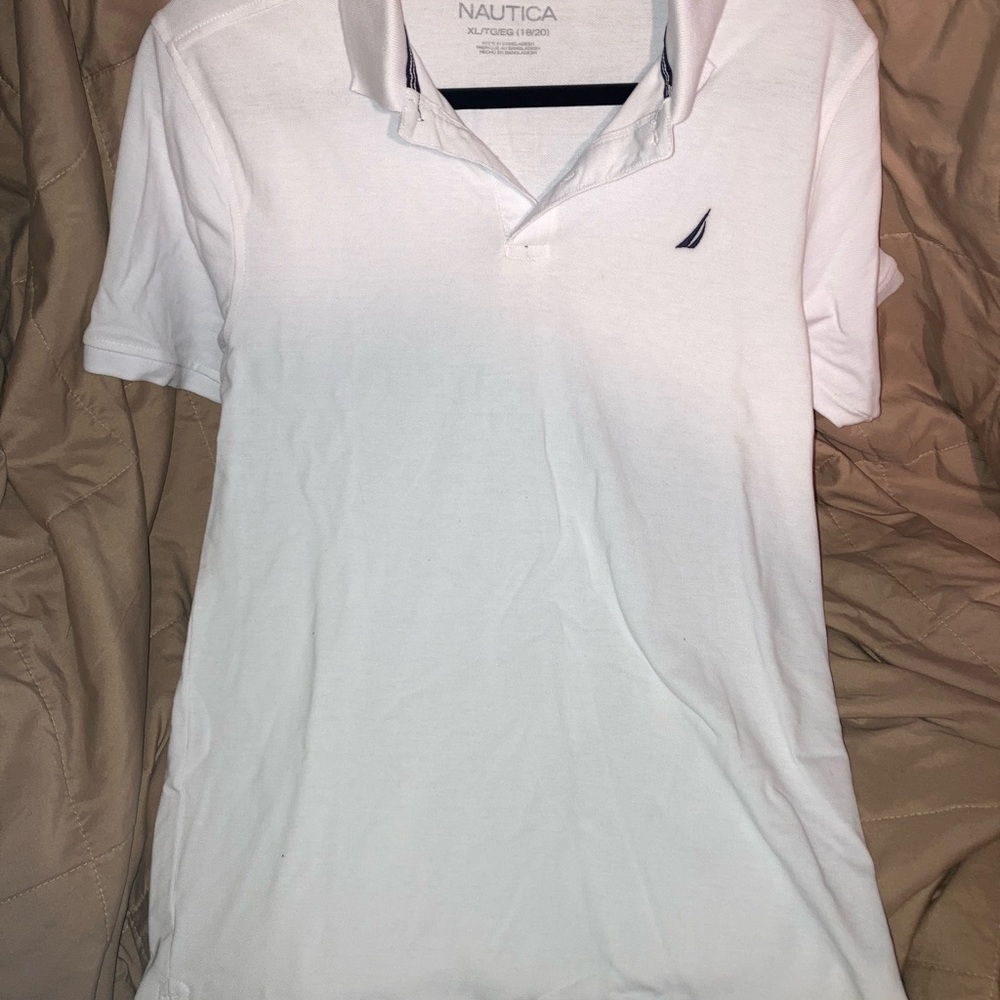 White Nautica polo shirt